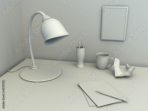 Workplace on table
