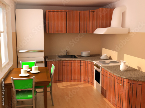 kitchen an interior 3d