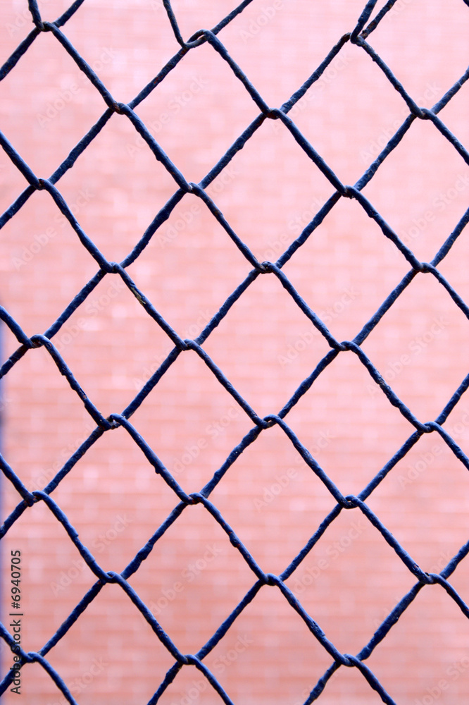 Fototapeta premium Blue fence