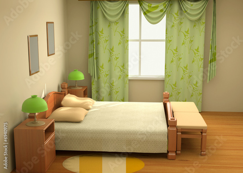 bedroom interior 3d