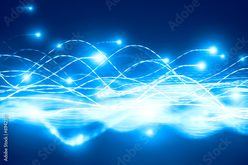Abstract particles flow