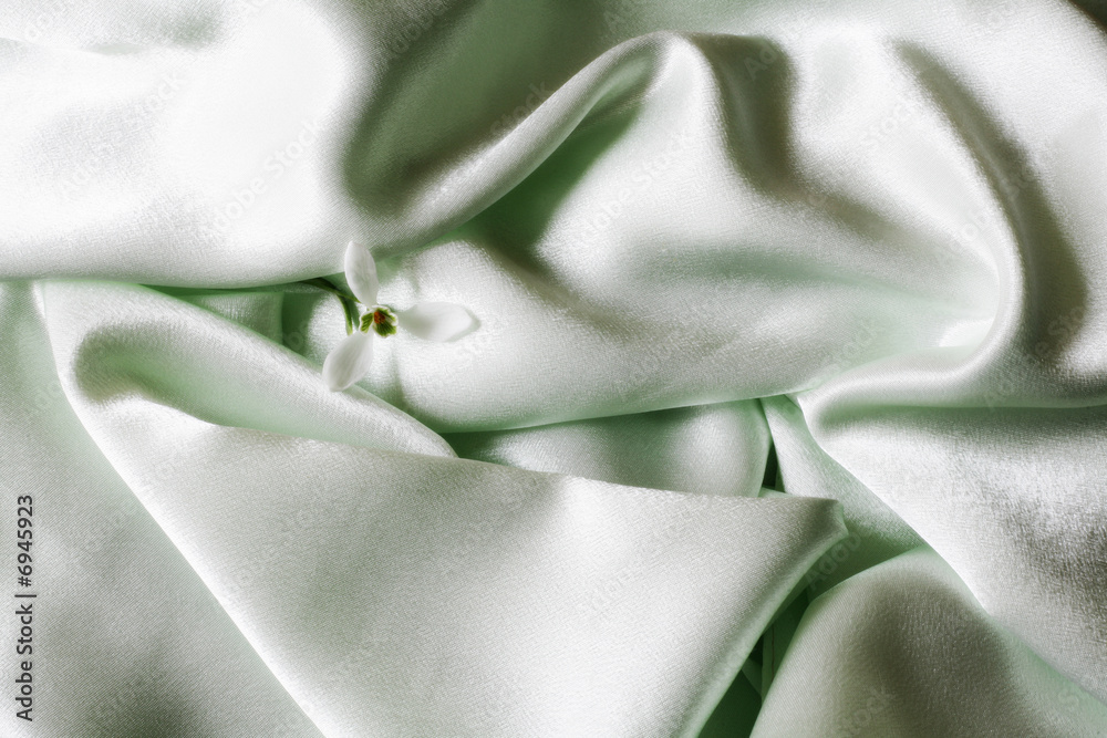 Shine green fabric