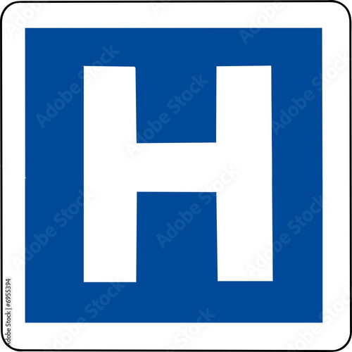 Hospital roadsign large 001