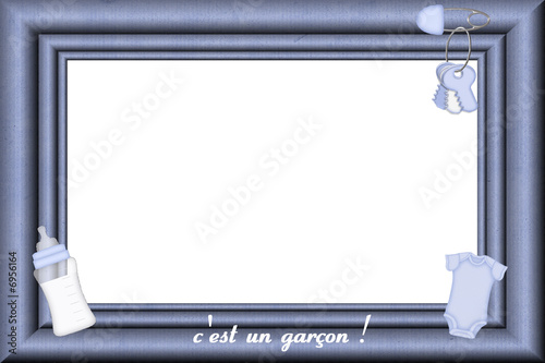 cadre naissance garçon