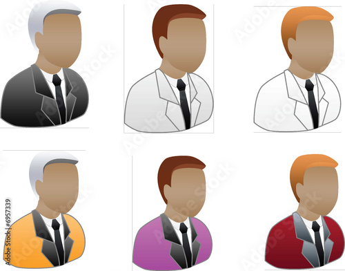 Business man hair color icon