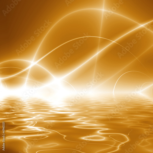 Dance Of lights over water,
