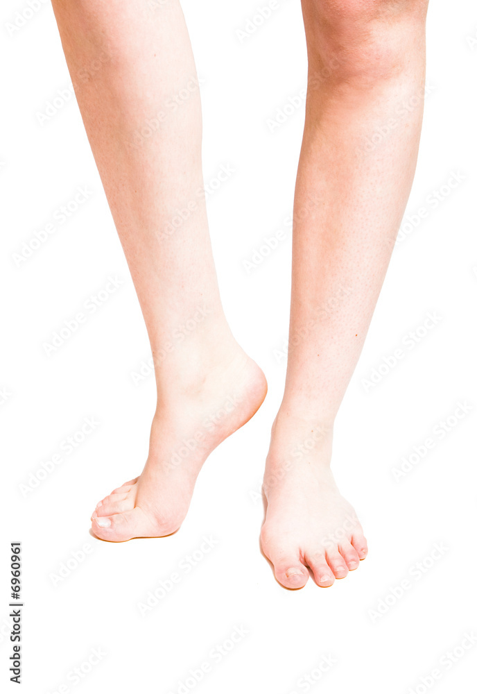 Smooth female legs