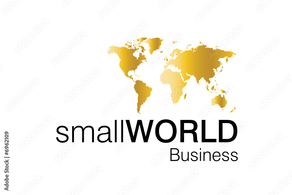 Obraz premium Small World Business Logo
