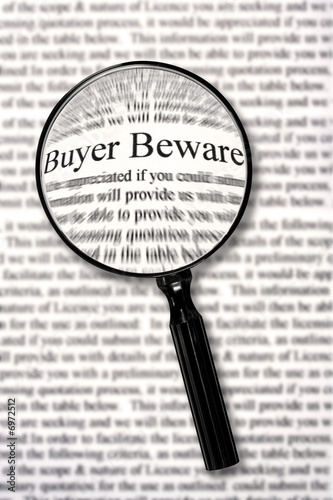Tableau sur toile Buyer Beware