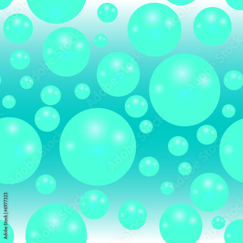 Water as seamless texture with abstract balls