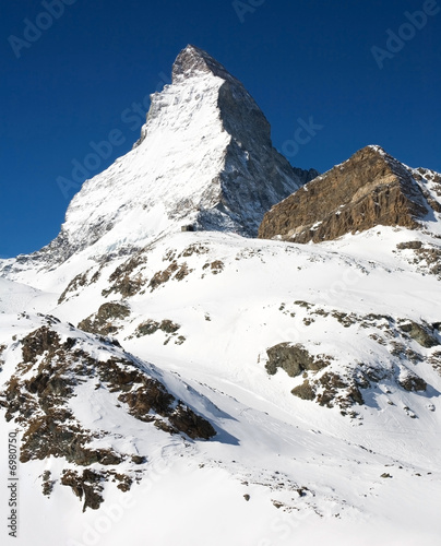 Famous Matterhorn. Swizz side