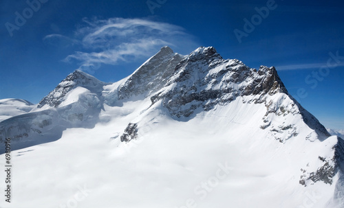Three peaks in Swizz Alps: Monch, Jungrau, Eiger