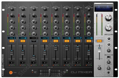 8 channel mixer