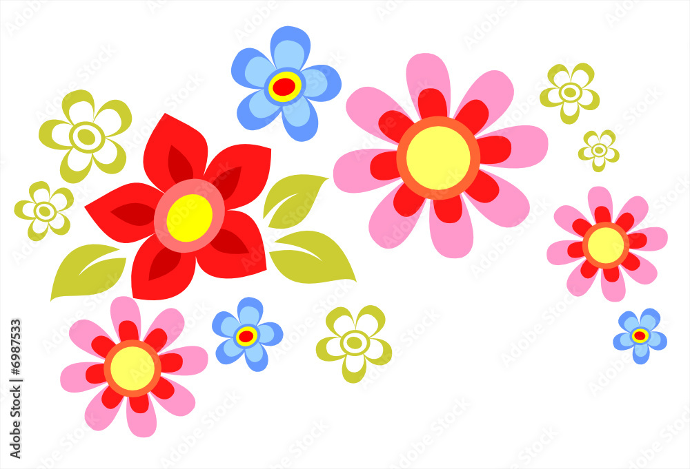 spring flower composition