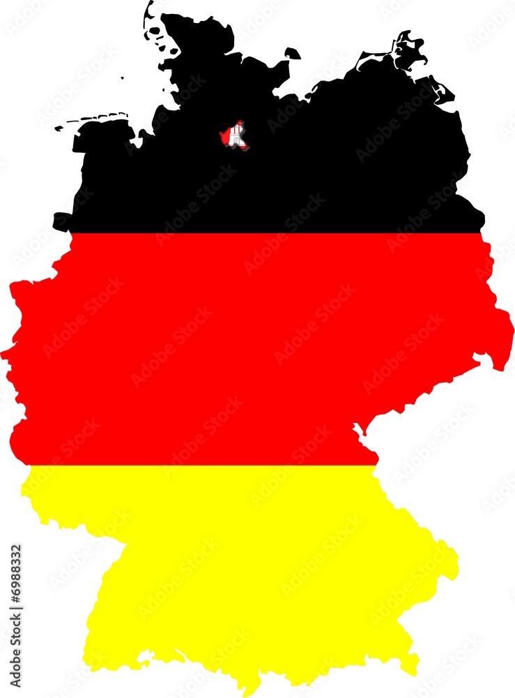 Obraz premium Hamburg auf Deutschland