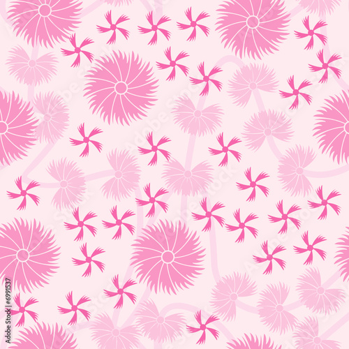 Pink Floral seamless pattern background © Skazka Grez
