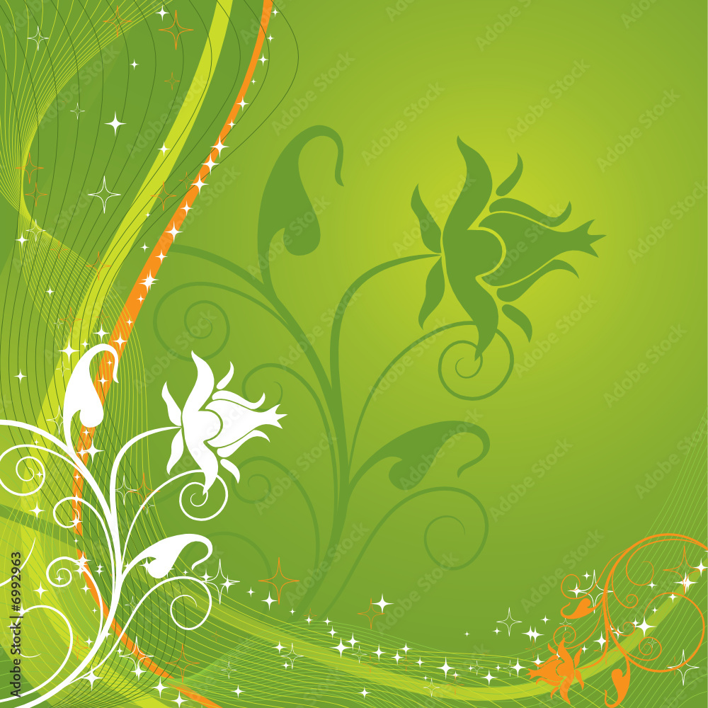 Abstract floral background, vector illustration Abstract floral background, vector illustration