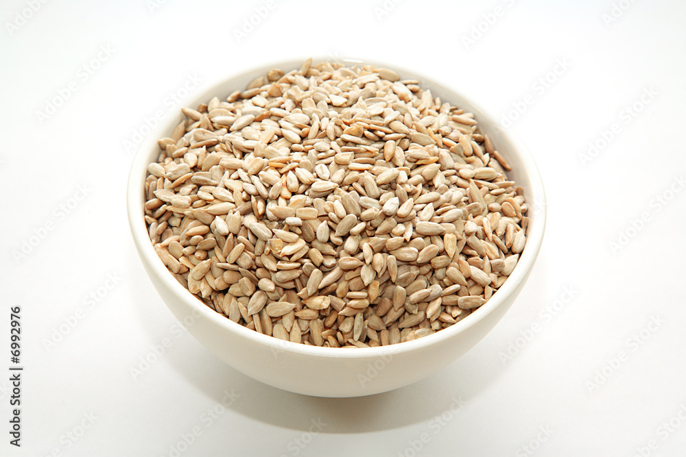 Sunflower seeds in a bowl Sunflower seeds in a bowl