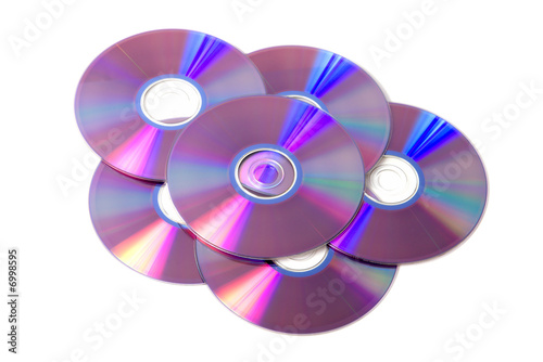 Stack of blank dvd discs