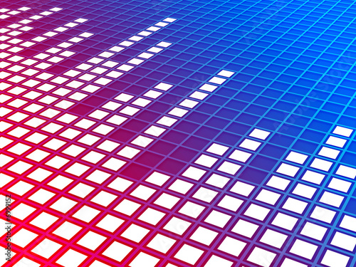 Music equalizer background. Rendered image.
