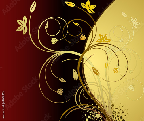Floral background decor abstract  illustration