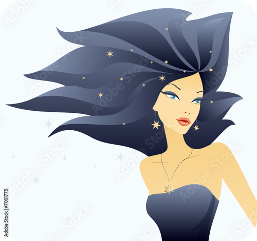 beautiful stylish young woman