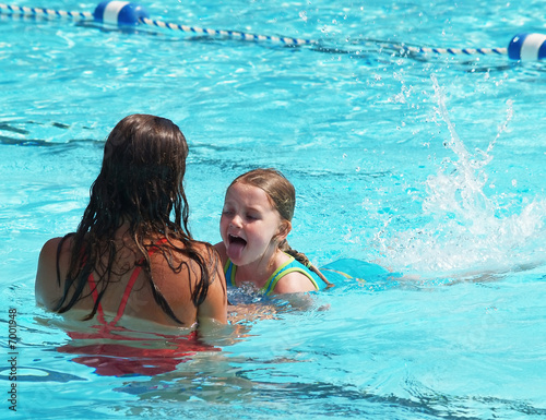 swim lesson girl