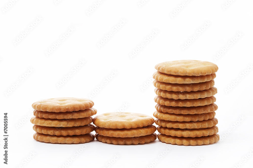 Cookies on white Cookies on white