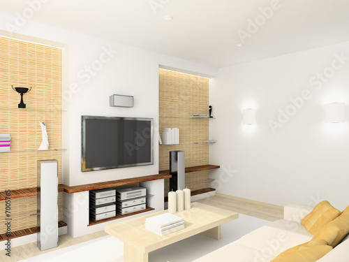 3D render modern interior of living-room © Egor Mayer