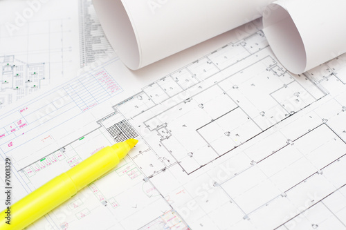 arhitectural construction documents of business centre