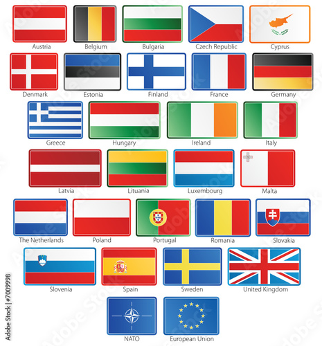 27 EU flag buttons plus NATO and EU