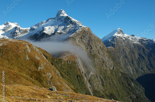 Milford Track morning mist