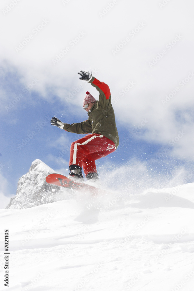 extreme snowboarding