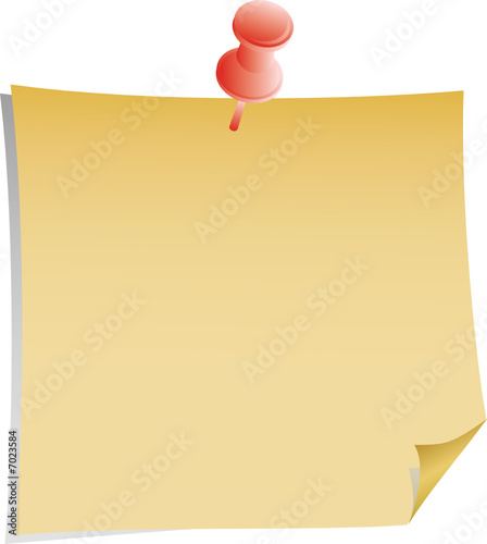 note and pin