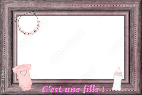 cadre naissance fille