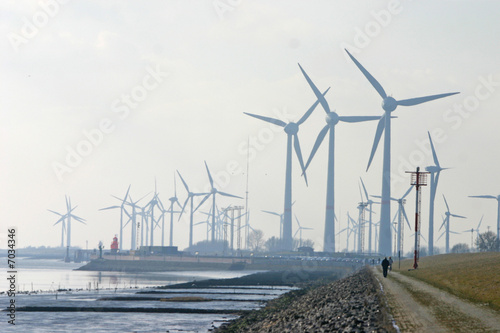 Fotografie, Tablou Windkraftanlage - Windmill