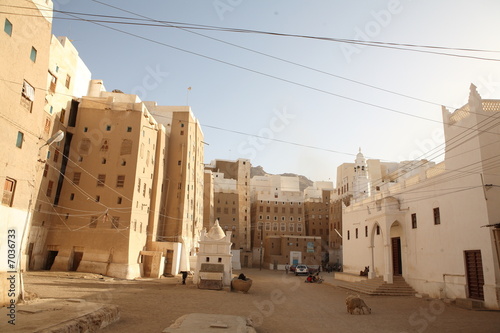 Shibam, the Manhattan of the desert, in Yemen.