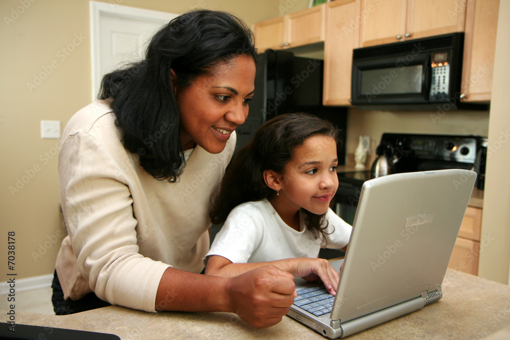 Family on Computer Family on Computer