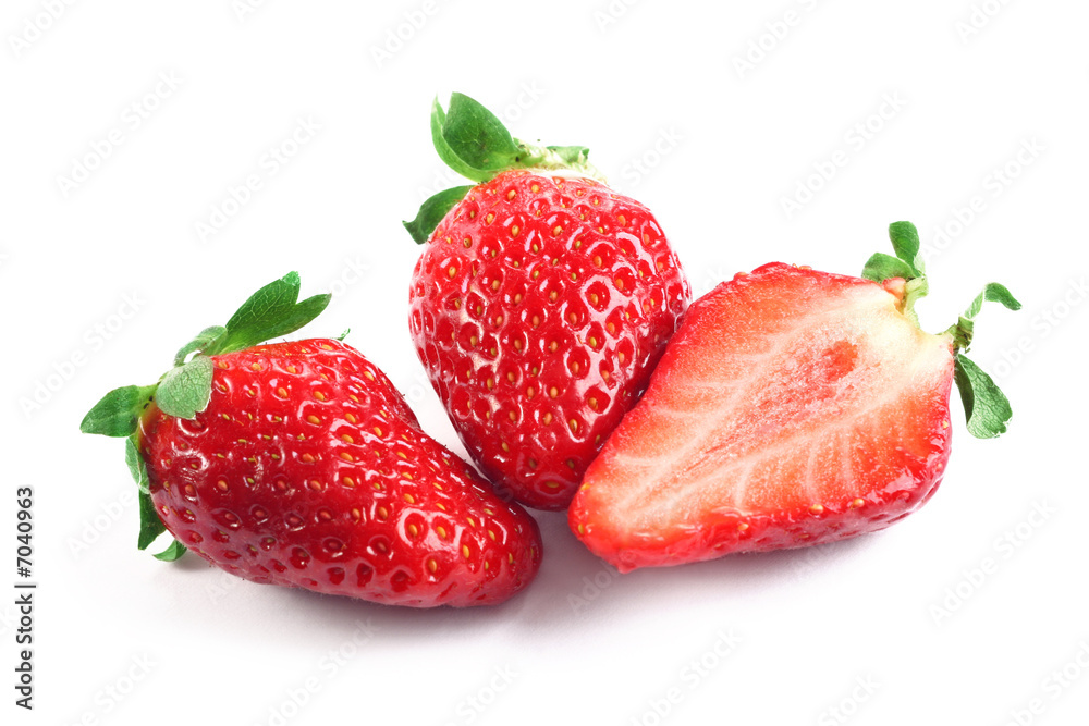 Strawberries on white background Strawberries on white background