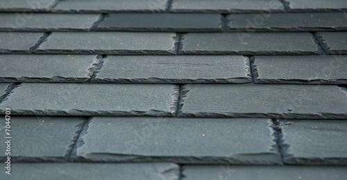 A slate roof in the north of england