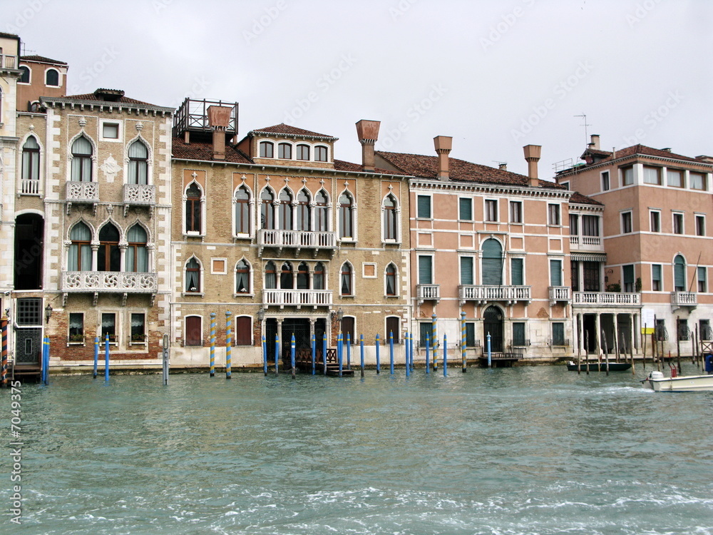 Venise, Italie. Palais au bord du grand Canal.