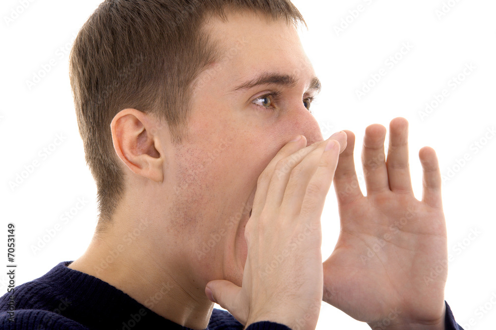 Fototapeta premium Shouting man