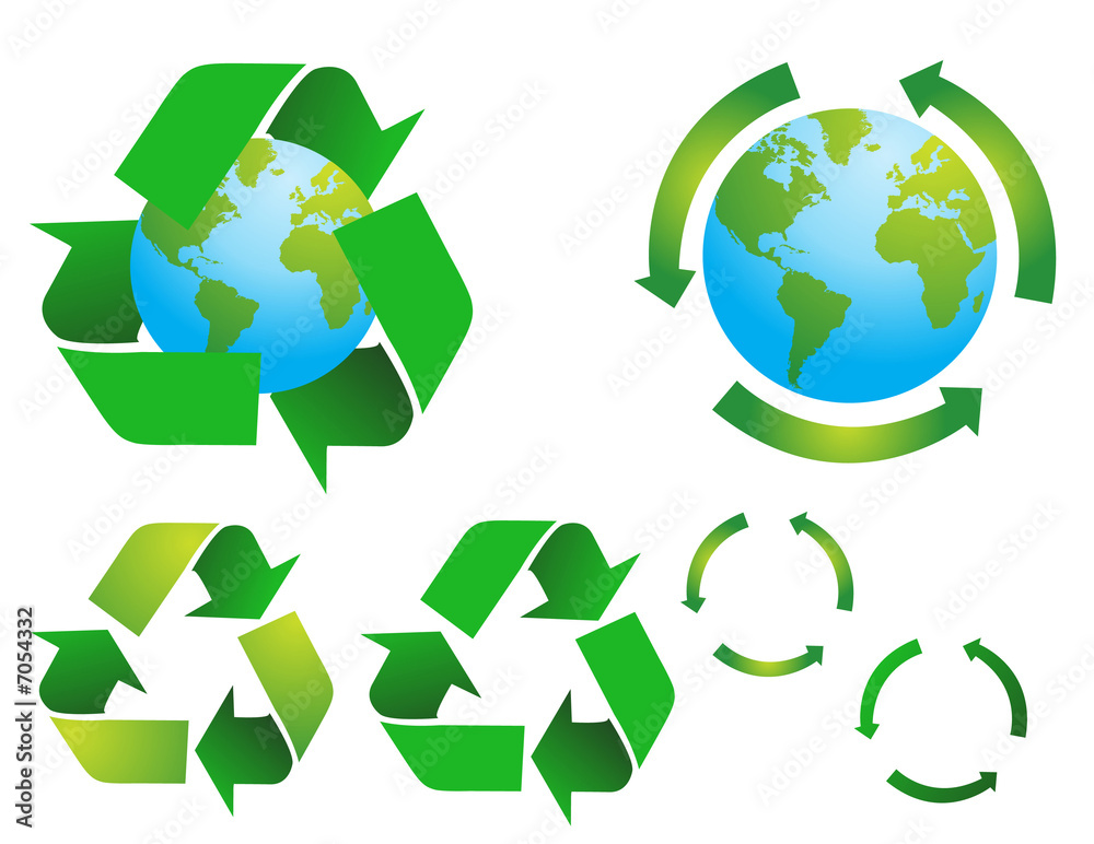 vector environmental conservation symbols