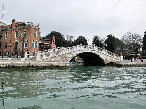 Pont de pierre blanche, Venise, Italie