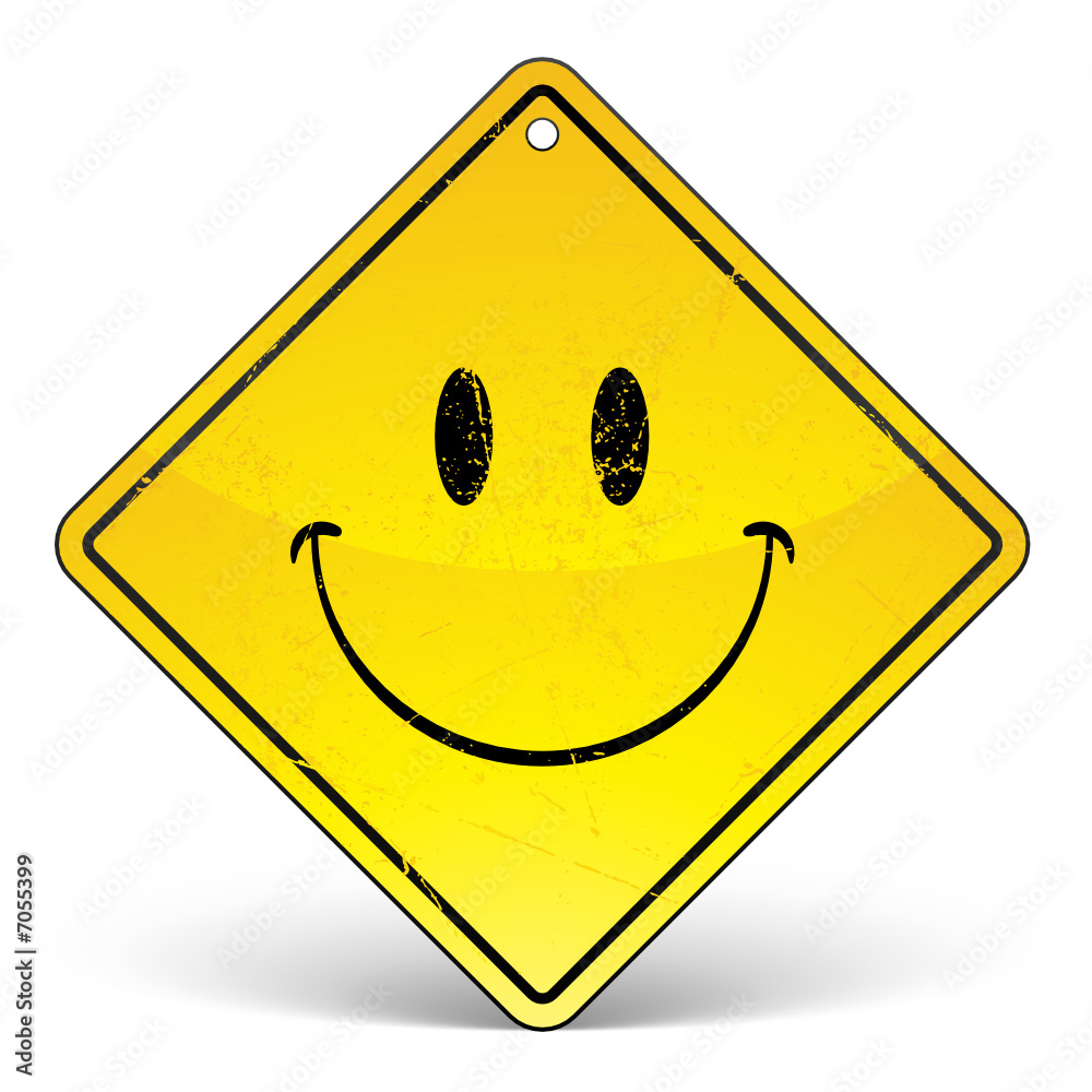 panneau smiley