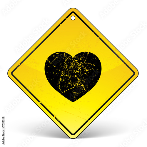 panneau coeur