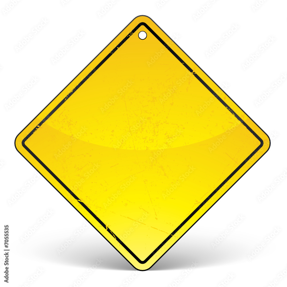 panneau jaune