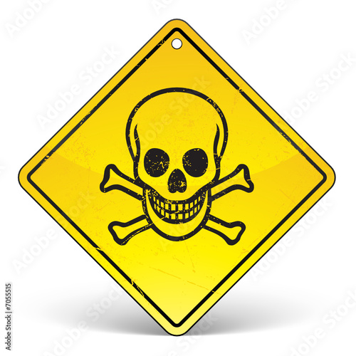 panneau danger de mort