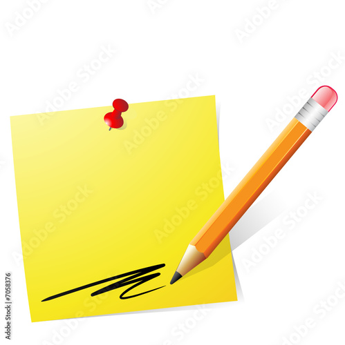 note papier et crayon