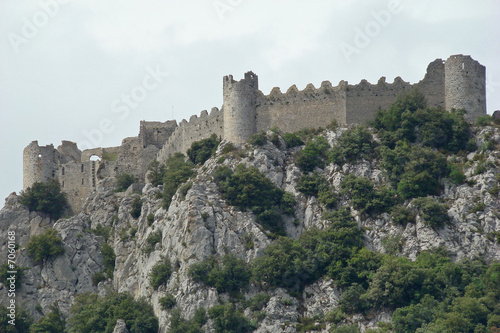 Chateau cathare de Lapradelle Puylaurens Aude Pyr  n  es